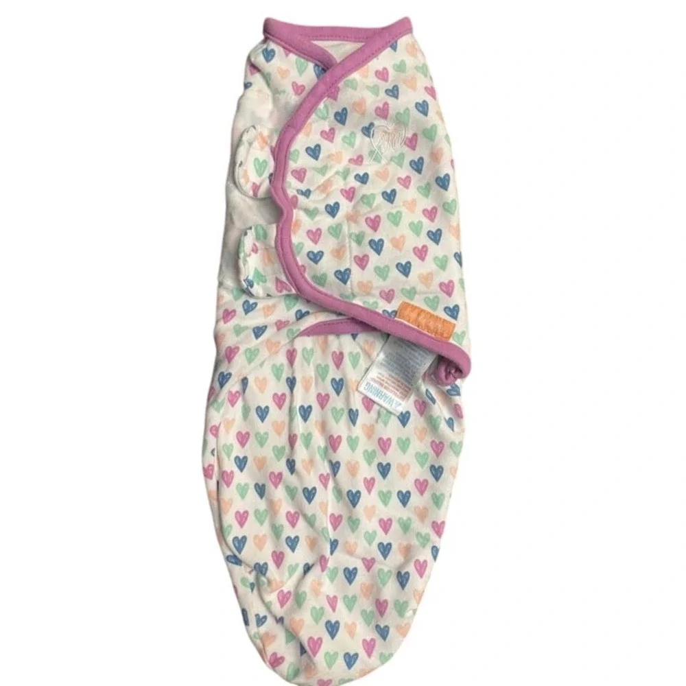 Swaddle me baby‎ swaddle Velcro closure hearts small medium